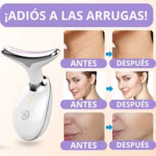 Masajeador Facial Cuello Antiarrugas Masajeador de Belleza para Estirar y Levantar la Piel