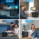 MINI VENTILADOR LUZ LED 3 EN 1