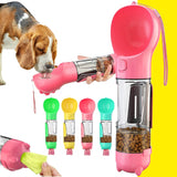 BOTELLA PORTATIL 4 EN 1 MULTIFUNCIONAL PARA MASCOTAS🐱🐶